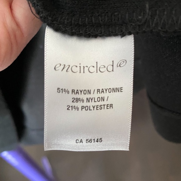 Encircled oversized v-neck sweater, black, size XXL - Picture 4 of 4